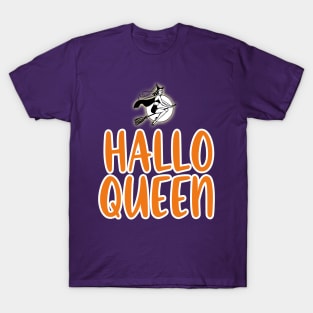 Halloween Hallo Queen Witch Costume T-Shirt